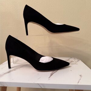 Sofia Webster Rio Mid Pump Black Suede, NIB, Size 39 (9)